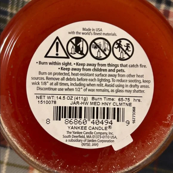 Yankee Candle Honey Clementine medium Jar Candle - Picture 4 of 4